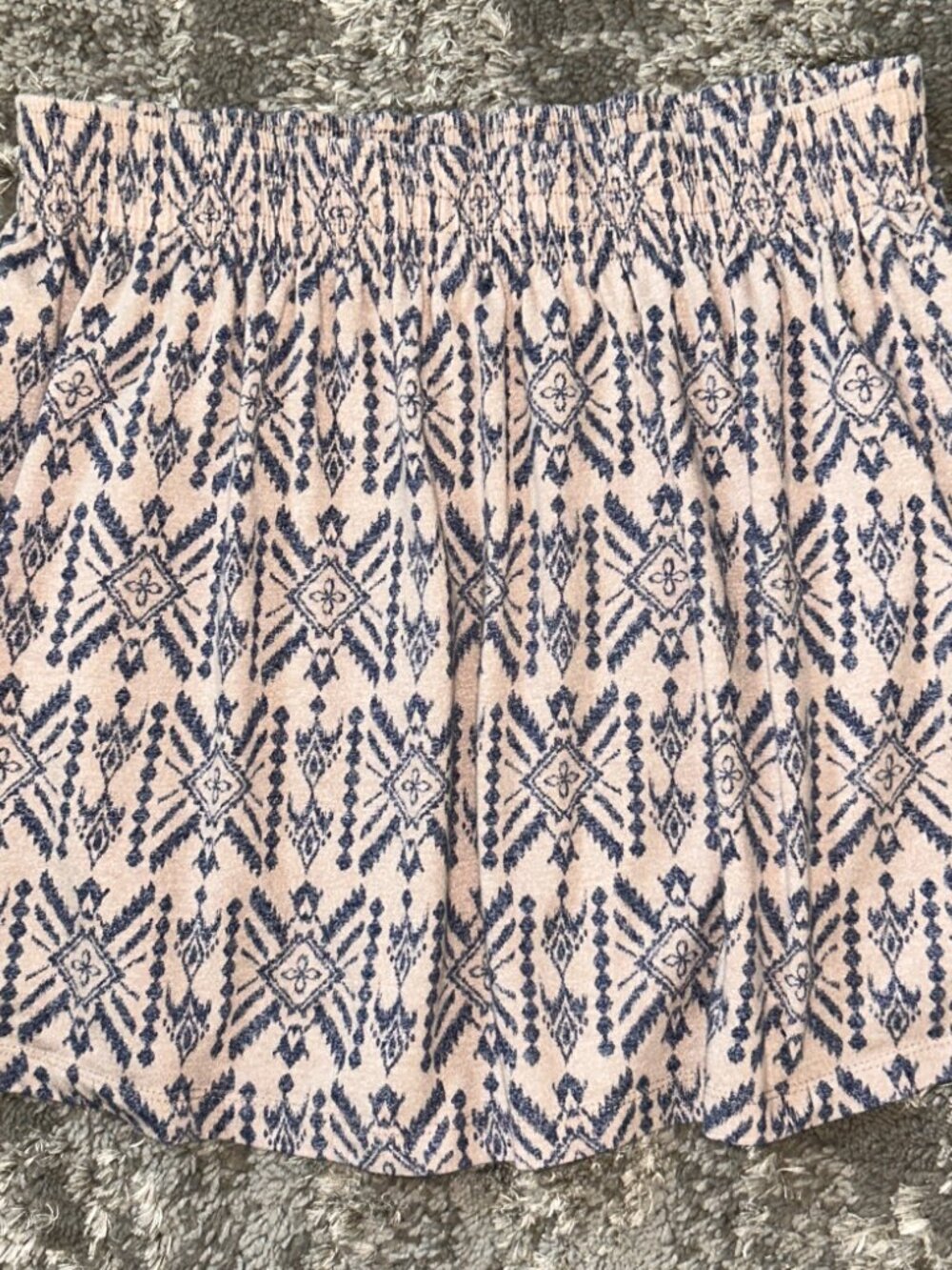 Forever 21 Women's Cream and Blue Skirt Size Small - Picture 6 of 6